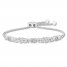 Mom Infinity Bolo Bracelet 1/10 ct tw Diamonds Sterling Silver