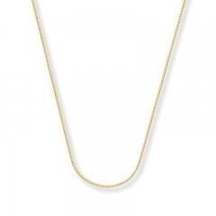 Wheat Chain Necklace 14K Yellow Gold 16" Length