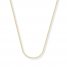 Wheat Chain Necklace 14K Yellow Gold 16" Length