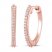 Diamond Hoop Earrings 1/10 ct tw 10K Rose Gold