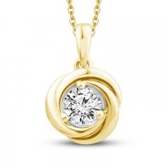 Center of Me Diamond Necklace 3/8 ct tw 10K Yellow Gold 18"