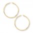 Hoop Earrings 14K Yellow Gold 40mm