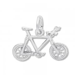 Mountain Bike Charm Sterling Silver