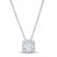 Diamond Necklace 1/2 ct tw Round-cut 14K White Gold 18"