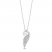 Hallmark Diamonds Wing Necklace 1/10 ct tw Sterling Silver