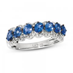 Le Vian Sapphire Ring 1/4 ct tw Diamonds 14K Vanilla Gold