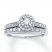 Diamond Bridal Set 1/2 ct tw Round-Cut 14K White Gold