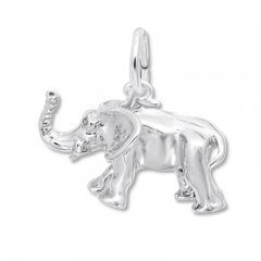 Elephant Charm Sterling Silver