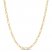 Men's Figaro Chain Necklace 10K Yellow Gold 22" Length