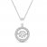 Unstoppable Love Necklace 1/2 ct tw 10K White Gold 19"