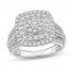 Diamond Engagement Ring 1-1/3 ct tw Round-cut 14K White Gold