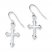 Cross Earrings Sterling Silver