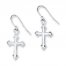 Cross Earrings Sterling Silver