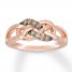 Le Vian Diamond Ring 1/6 ct tw Round-cut 14K Strawberry Gold