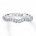 Leo Diamond Wedding Band 3/8 ct tw Round-cut 14K White Gold