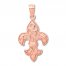 Fleur de Lis Charm 14K Rose Gold