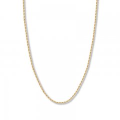 20" Textured Rope Chain 14K Yellow Gold Appx. 2.3mm