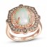 Le Vian Creme Brulee Opal Ring 5/8 ct tw Diamonds 14K Strawberry Gold