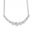 Leo Diamond Necklace 1 ct tw Diamonds 14K White Gold