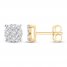 Diamond Stud Earrings 1/2 ct tw 10K Yellow Gold