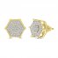 Men's Diamond Earrings 1/4 ct tw 10K Yellow Gold