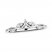 Diamond Enhancer Ring 1/8 ct tw Round-cut 14K White Gold