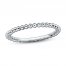 Beaded Stackable Ring Sterling Silver