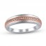 Diamond Wedding Band 1/15 ct tw 10K Two-tone Gold