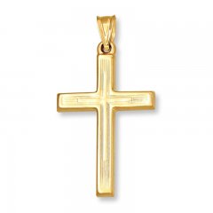 Cross Charm 14K Yellow Gold