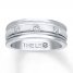 Men's Leo Diamond Band 1/2 Carat tw 14K White Gold