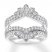 Diamond Enhancer Ring 1 ct tw Round-cut 14K White Gold