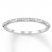 Diamond Anniversary Band 1/5 cttw Baguette/Round 10K White Gold