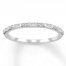 Diamond Anniversary Band 1/5 cttw Baguette/Round 10K White Gold