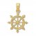 Ship's Wheel Charm 14K Yellow Gold