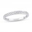 Diamond Wedding Band 1/6 ct tw Round-cut 10K White Gold