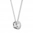 Diamond Solitaire Necklace 1/2 Carat 14K White Gold