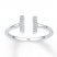 Midi Ring Diamond Accents Sterling Silver