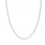 18 Link Chain Necklace 14K White Gold Appx. 3.85mm