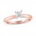 Diamond Solitaire Engagement Ring 1/2 ct tw 14K Rose Gold