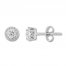 Diamond Earrings 1/4 ct tw Round-cut 10K White Gold