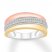 Diamond Ring 1/4 ct tw Round-cut 10K Tri-Color Gold