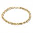 Rope Chain Bracelet 14K Yellow Gold 8.5" Length