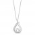 Hallmark Diamonds Necklace 1/10 ct tw Sterling Silver 18"