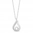 Hallmark Diamonds Necklace 1/10 ct tw Sterling Silver 18"