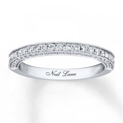 Neil Lane Bridal Wedding Band 3/8 cttw Round-cut 14K White Gold