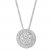 Diamond Necklace 3/4 ct tw Round-cut 14K White Gold