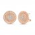 Le Vian Creme Brulee Diamond Earrings 7/8 ct tw 14K Strawberry Gold