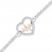 Heartbeat Anklet 1/15 ct tw Diamonds Sterling Silver/10K Gold