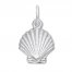 Scallop Shell Charm Sterling Silver