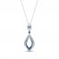 Le Vian Sapphire Necklace 14K Vanilla Gold 18"